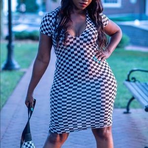 Houndstooth Summer Dress (NWT)